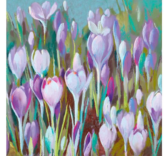 Napkin "Purple crocus meadow"