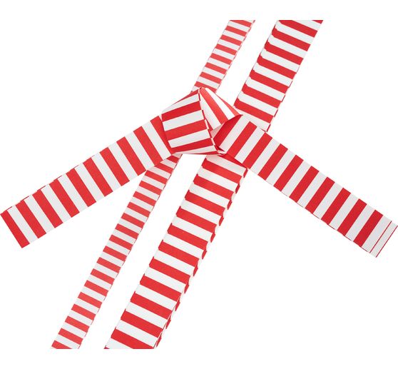 Papierstreifen "Stripes", Rot/Weiß