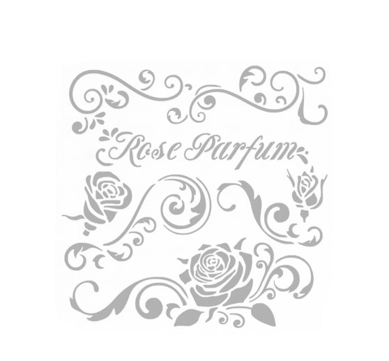 Schablone "Rose Parfum"