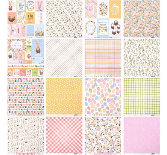 VBS Scrapbook-Papierset "Happy Easter"