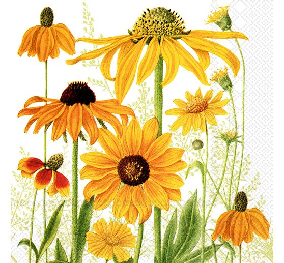 Napkin "Yellow coneflower"