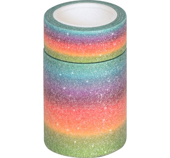 Deko Tapes "Pastell Rainbow Glitter"