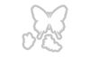 Sizzix Framelits Stanzschablone und Clear Stamps "Butterfly"