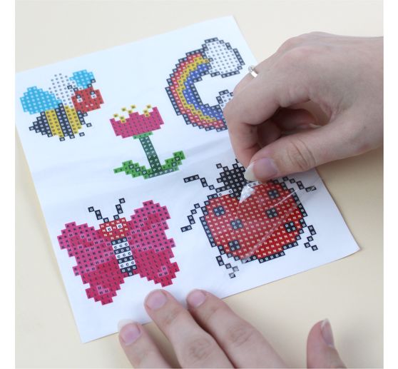 Diamond Painting Sticker Bastelset "Zootiere"