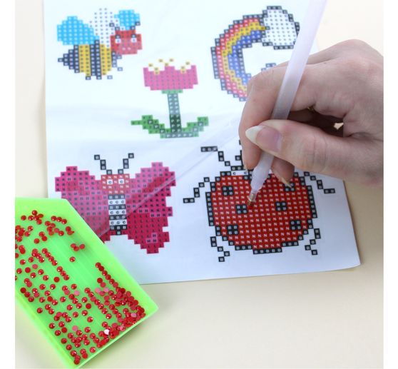 Diamond Painting Sticker Bastelset "Zootiere"