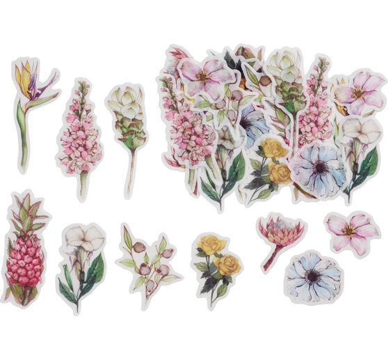 Washi Sticker "Blumen Pastell"