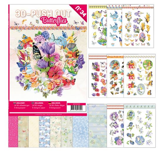 3D-Stanzbogenbuch "Butterflies"