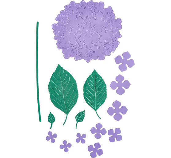 Stanzschablone "Hortensie"