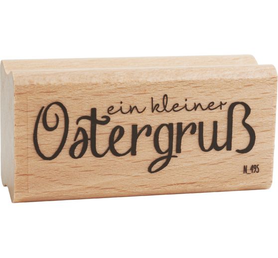 Wooden stamp "Ein kleiner Ostergruß" 