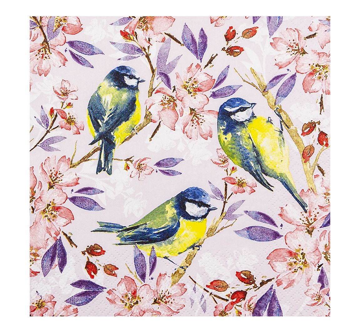 Serviette "Meisenglück"