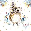 Napkin "Flower Owl"