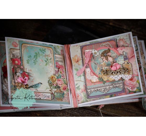 Scrapbook block "Rose Perfum"