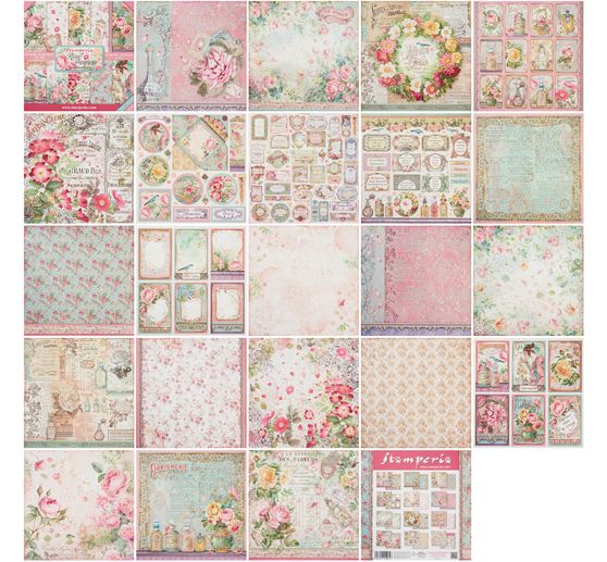 Scrapbook block "Rose Perfum"