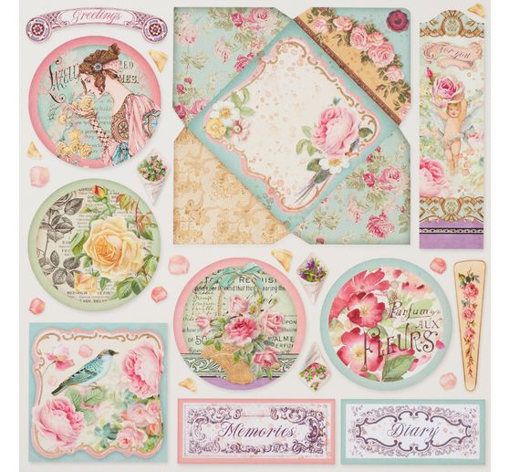 Scrapbook block "Rose Perfum"