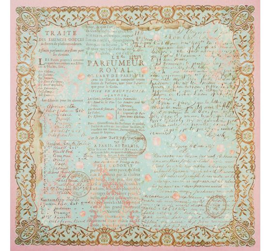 Scrapbook block "Rose Perfum"