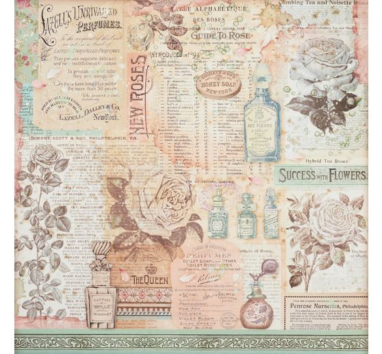 Scrapbook block "Rose Perfum"