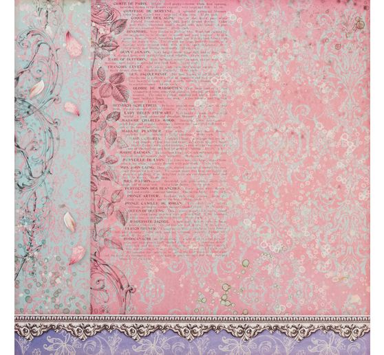 Scrapbook block "Rose Perfum"