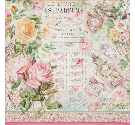 Scrapbook block "Rose Perfum"