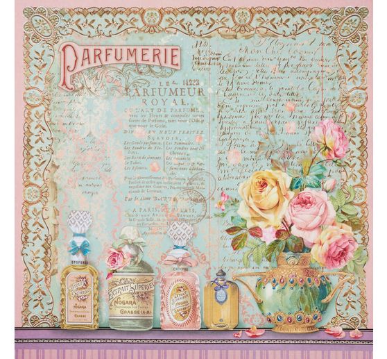 Scrapbook block "Rose Perfum"