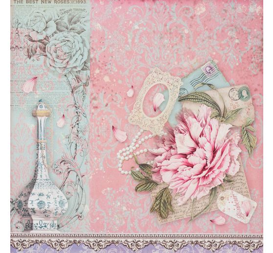 Scrapbook block "Rose Perfum"