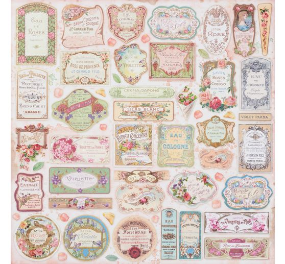 Scrapbook block "Rose Perfum"