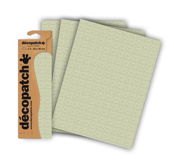 Décopatch-Papier "Flying Dots Khaki"