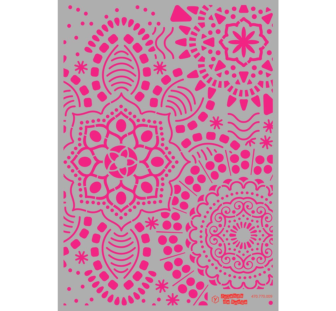 Schablone "Mandala Flowers", DIN A4