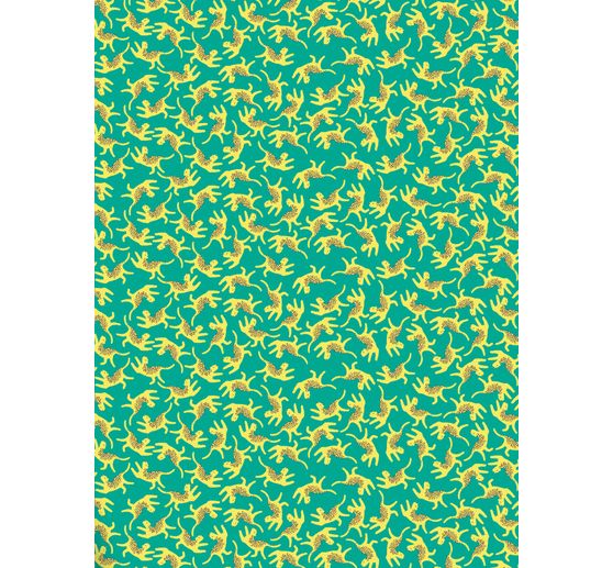 Décopatch-Papier fluoreszierend "Yellow Leopard"