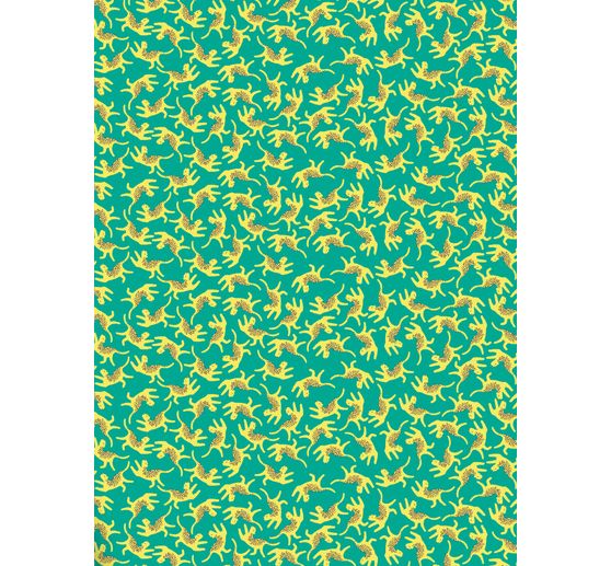 Décopatch-Papier fluoreszierend "Yellow Leopard"