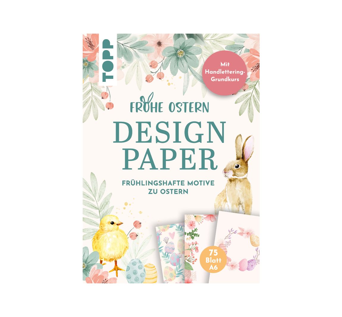 Handlettering Design Paper Block "Frohe Ostern"
