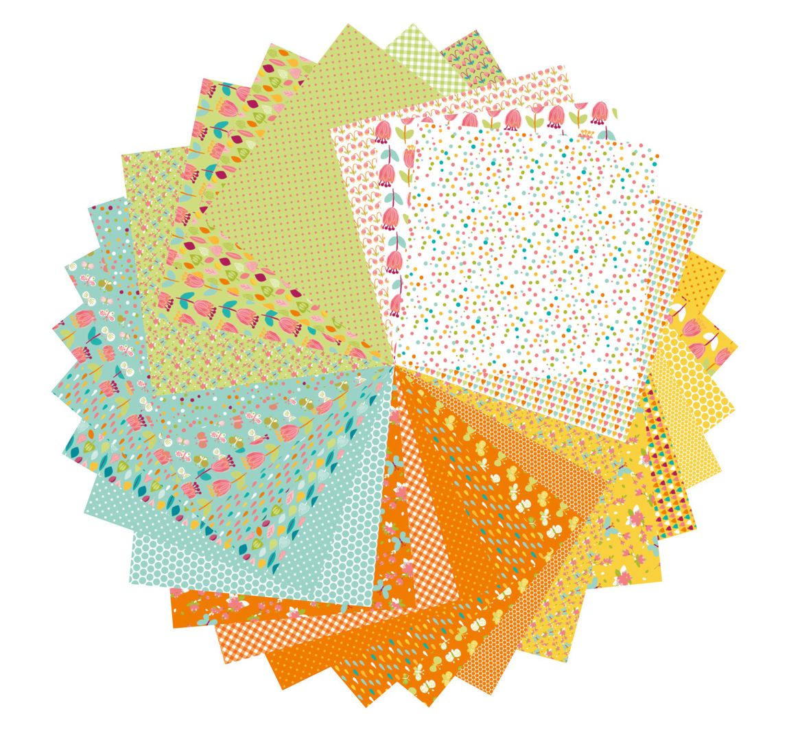 Faltpapier-Sortiment "Spring"