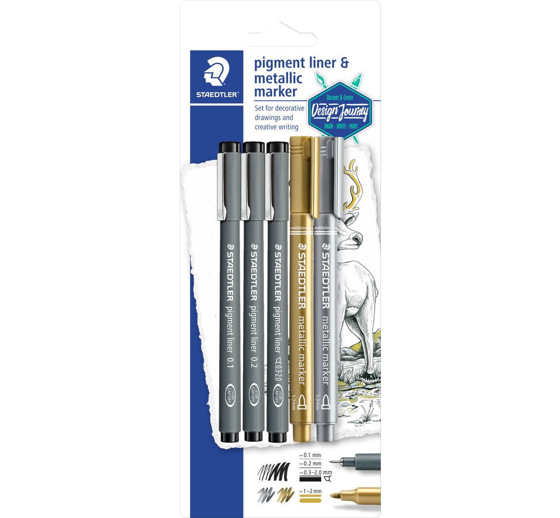 STAEDTLER Pigment Liner & Metallic Marker