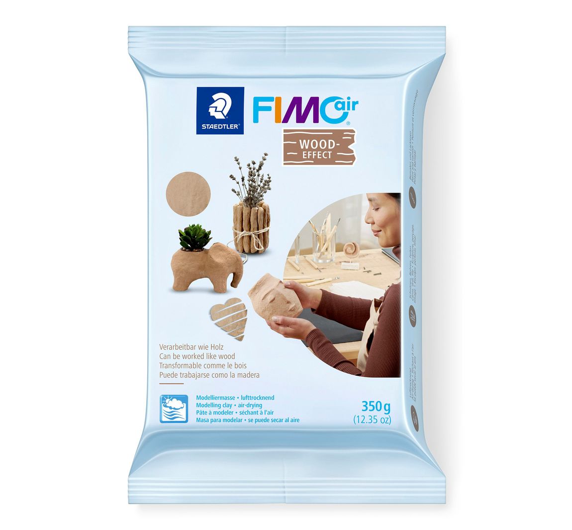 Modelliermasse "FIMOair Wood-Effect"