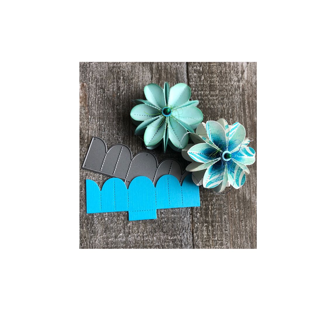 Stanzschablone-Faltblumen "S"