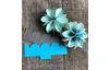 Punching template folding flowers "S"