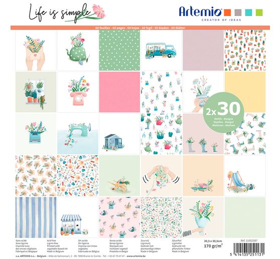 Scrapbook-Block "Life is simple"
