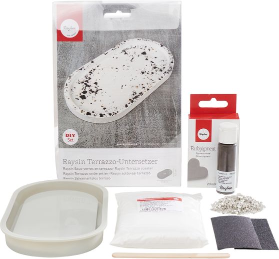 Creative set "Raysin Terrazzo coaster"