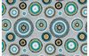 Motiv-Stoff Leinenoptik "Mandala Kreise"