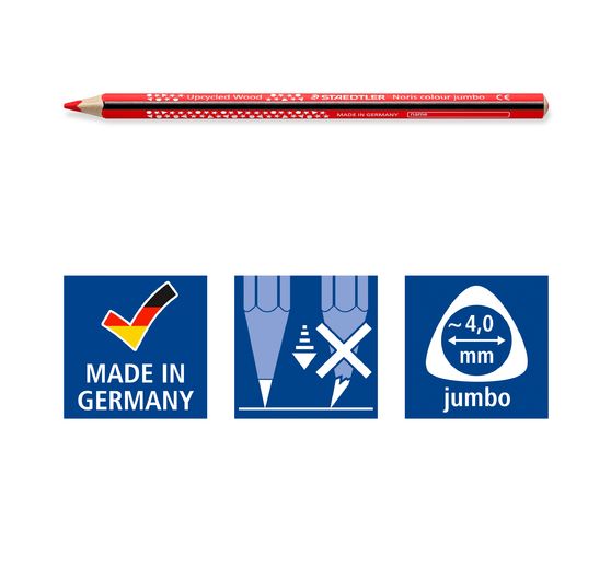STAEDTLER Noris colour "Jumbo Buntstifte", 9er-Set + 1 Gratis