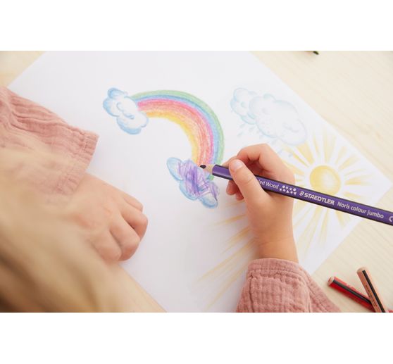 STAEDTLER Noris colour "Jumbo Buntstifte", 9er-Set + 1 Gratis