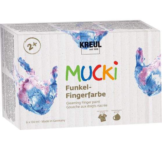 MUCKI Gelaming finger paint, set of 6