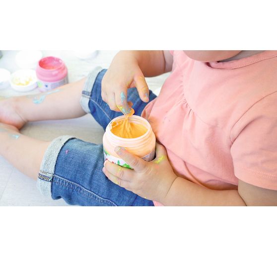 MUCKI Pastelle finger paint, set of 6