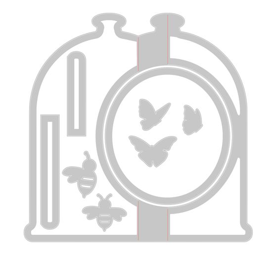 Sizzix Thinlits Stanzschablone "Card, Bell Jar"