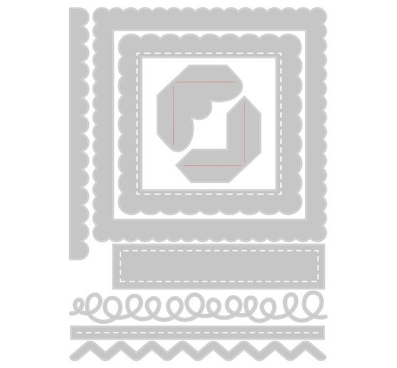 Sizzix Thinlits Stanzschablone "Fabulous Frames & Borders"