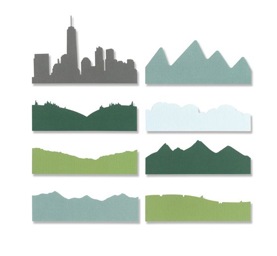 Sizzix Thinlits punching template "Skyline Silhouettes"
