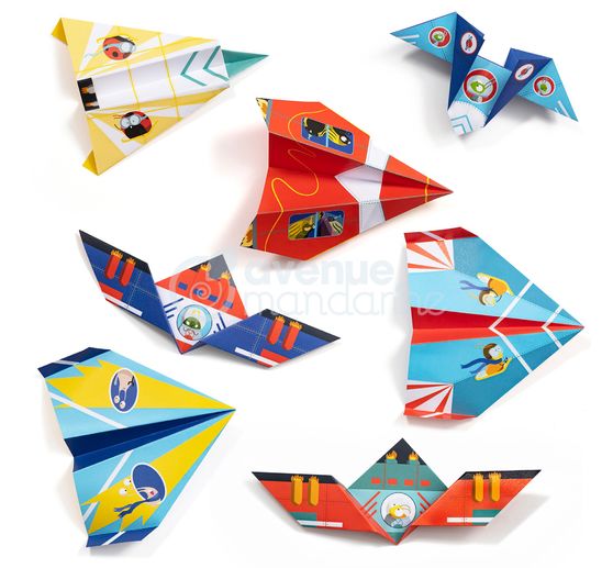Kreativ-Box Origami "Flugzeuge und Raketen"