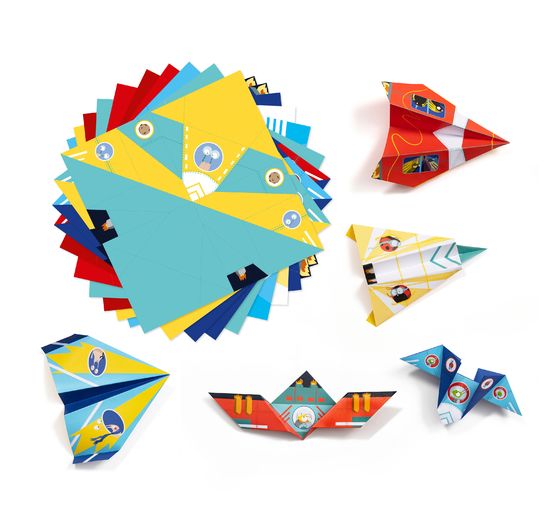 Kreativ-Box Origami "Flugzeuge und Raketen"