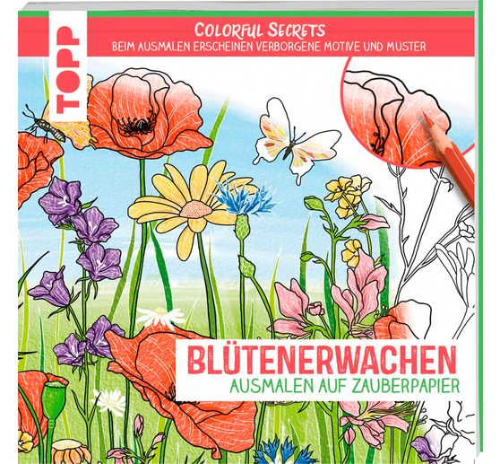 Buch "Colorful Secrets - Blütenerwachen (Ausmalen auf Zauberpapier)"