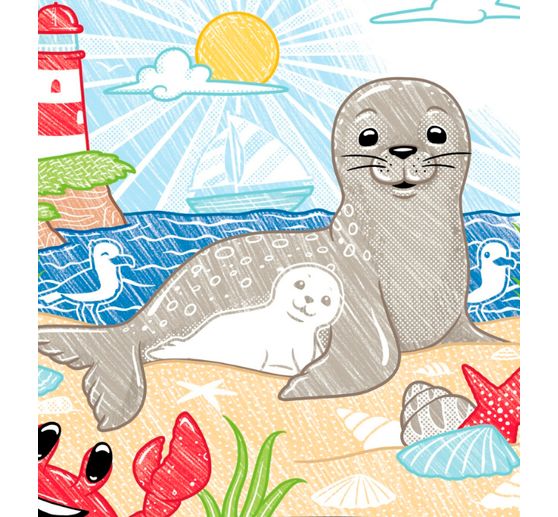 Buch "Zauberpapier Malbuch Strand und Meer"