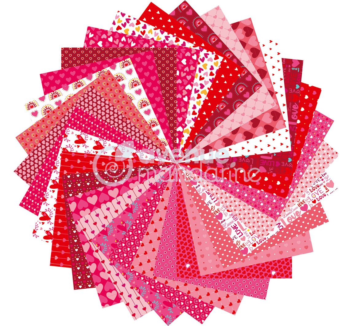 Faltpapier-Sortiment "Paper Love"